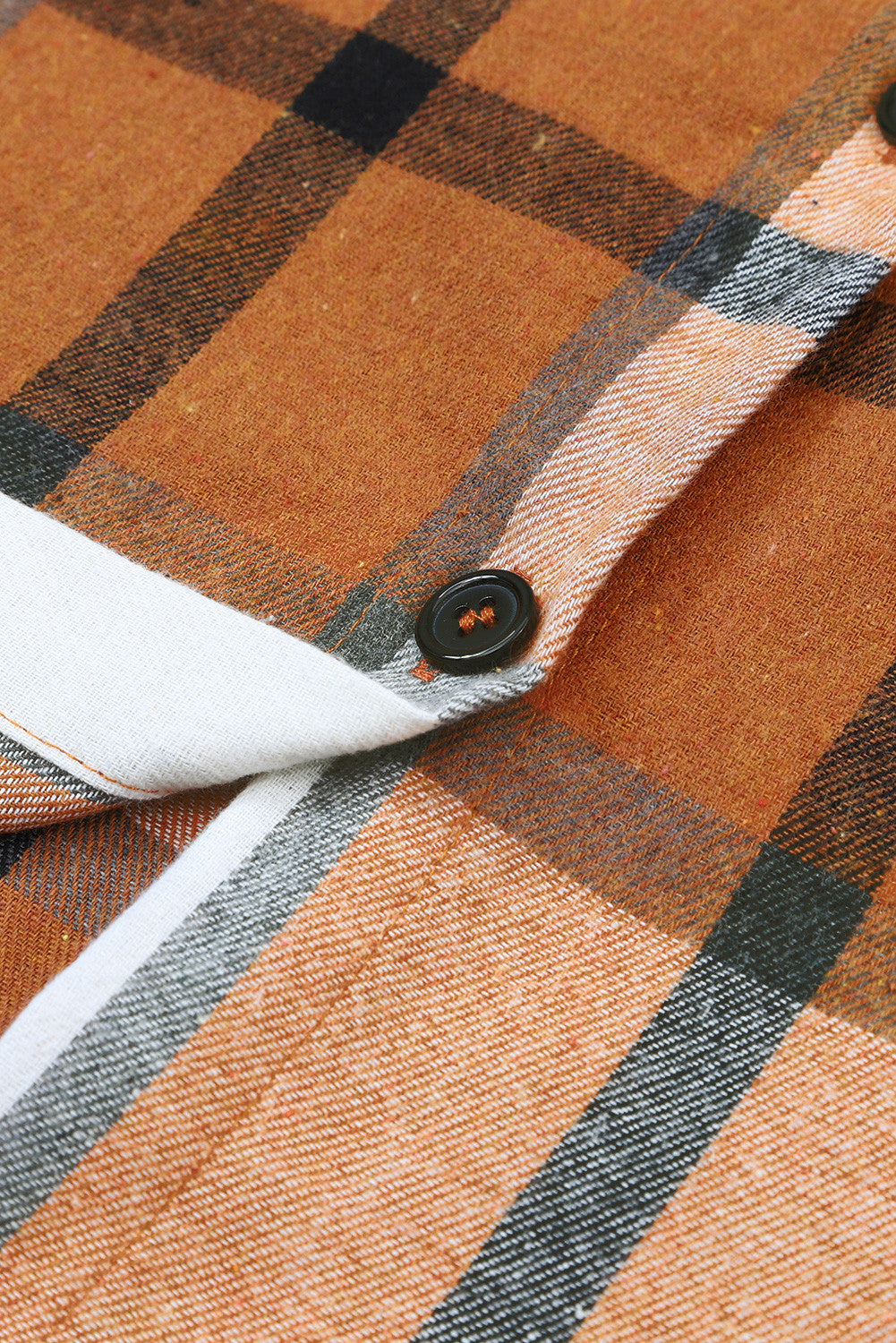 Navkolo shirt dress with khaki check pattern and neck collar