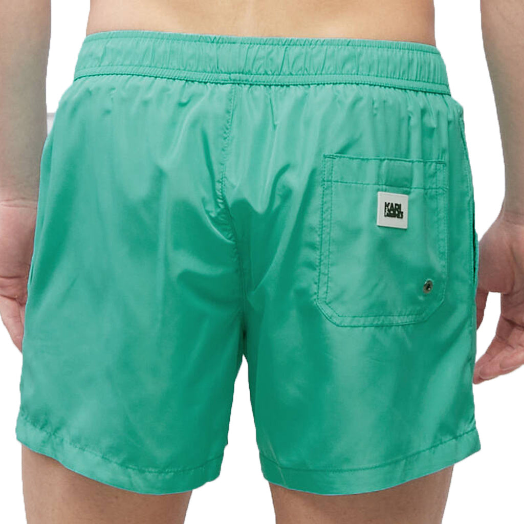 KARL LAGERFELD SHORTS KL22MBS08 KARL Turquoise print