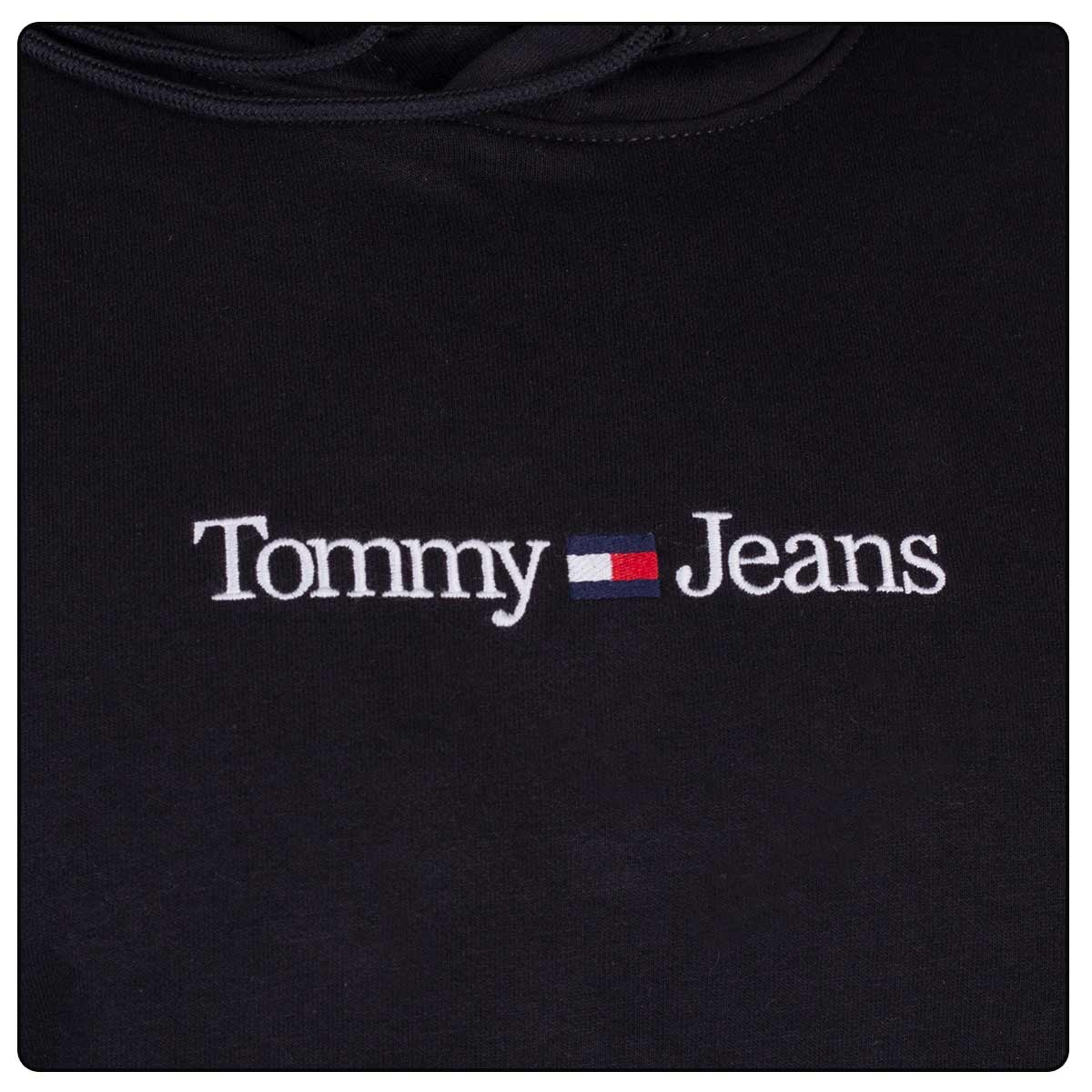 Pánska mikina s výšivkou Tommy Jeans černá DM0DM15013