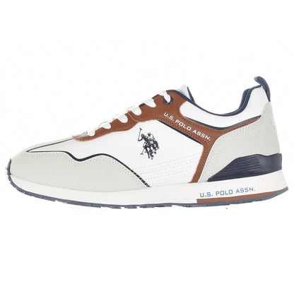 Sneakers US Polo Assn. Beige, White, Brown - TABRY002M