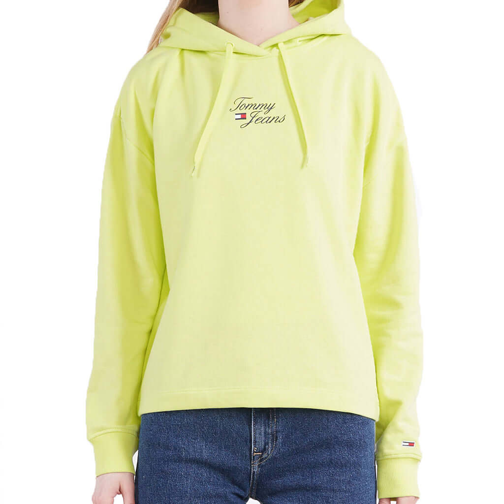 Dámská mikina TOMMY JEANS Essential  DW0DW15410 Greenyellow