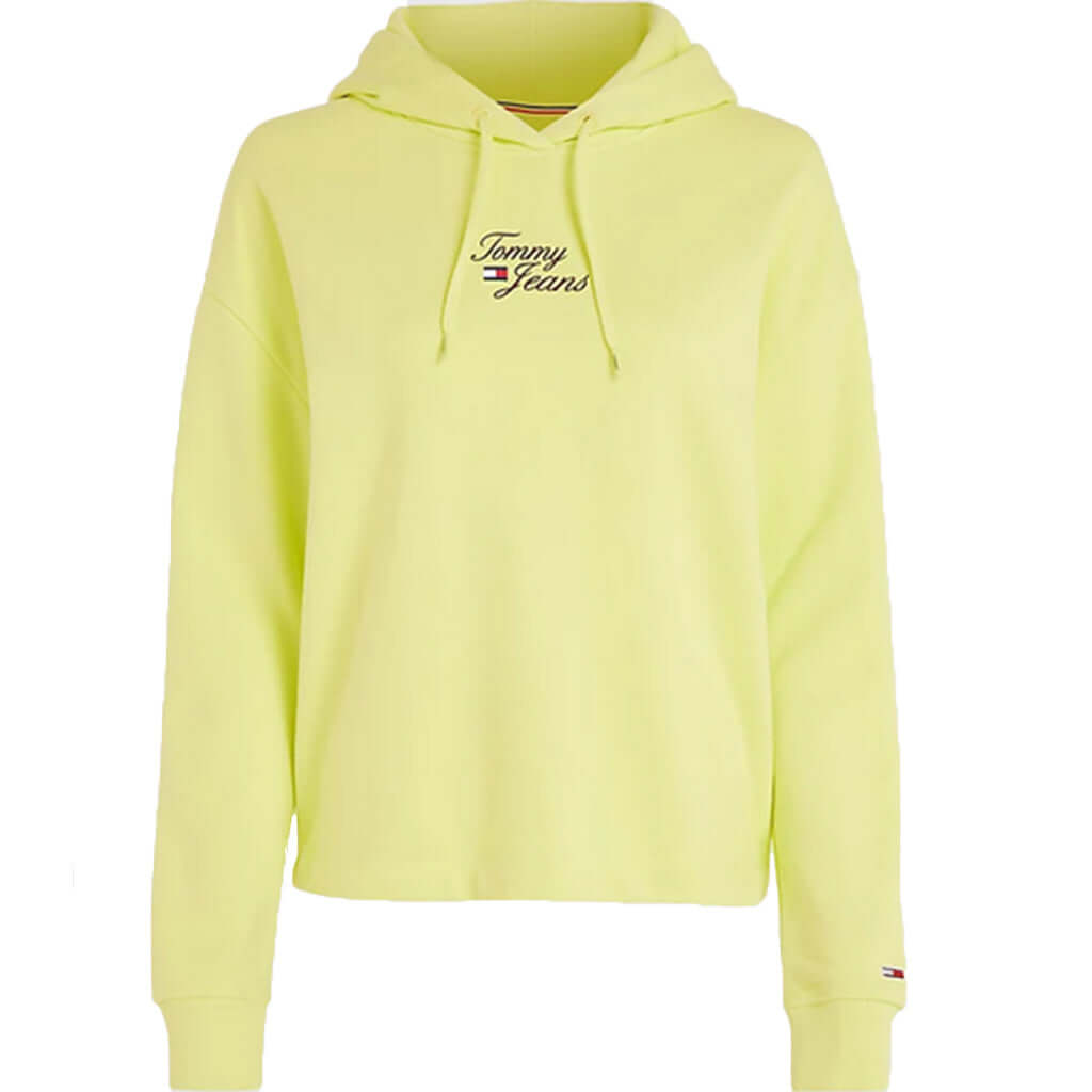 Dámská mikina TOMMY JEANS Essential  DW0DW15410 Greenyellow