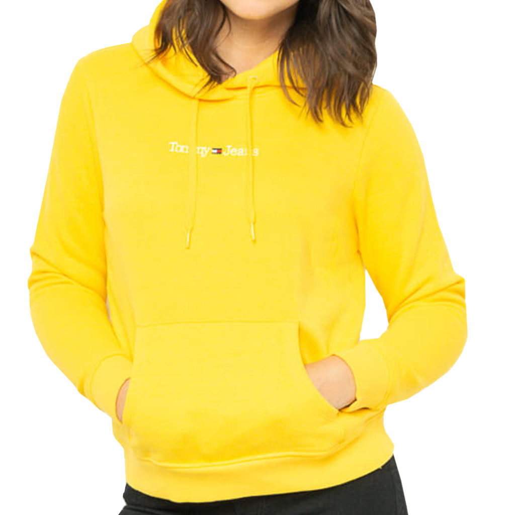 Dámská mikina TOMMY JEANS Serif Linear DW0DW14362 Yellow